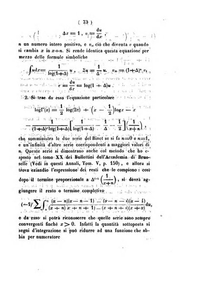 Annali di scienze matematiche e fisiche