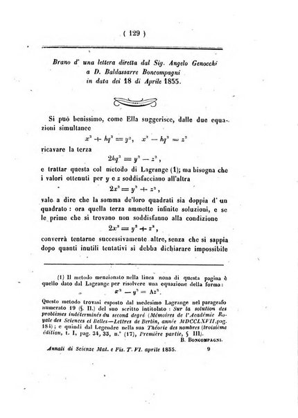 Annali di scienze matematiche e fisiche