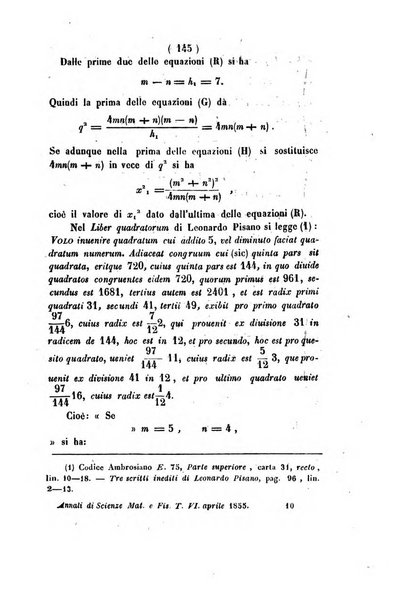 Annali di scienze matematiche e fisiche