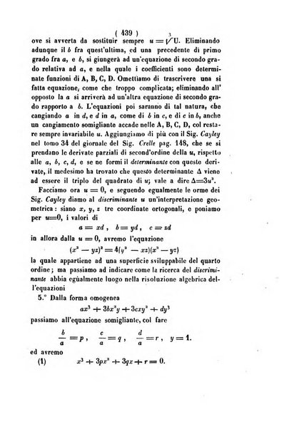 Annali di scienze matematiche e fisiche