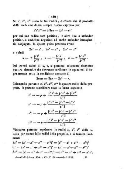 Annali di scienze matematiche e fisiche