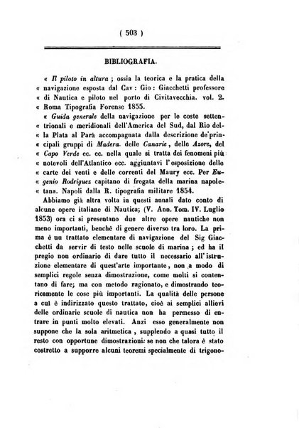 Annali di scienze matematiche e fisiche