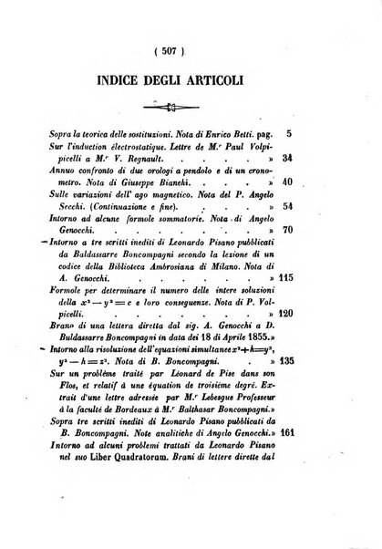 Annali di scienze matematiche e fisiche