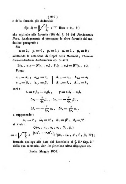 Annali di scienze matematiche e fisiche