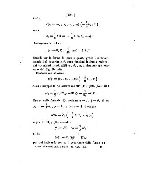 Annali di scienze matematiche e fisiche