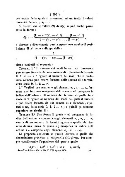 Annali di scienze matematiche e fisiche