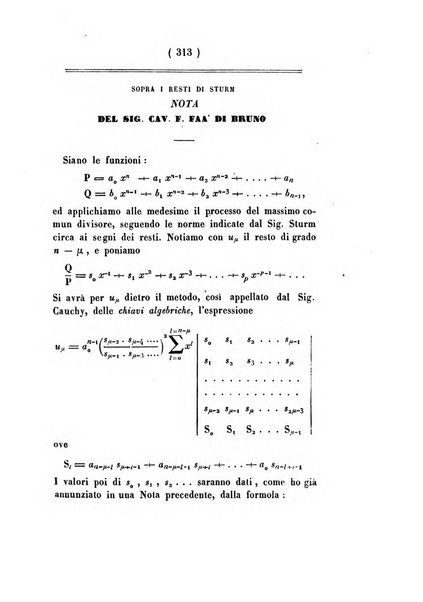 Annali di scienze matematiche e fisiche