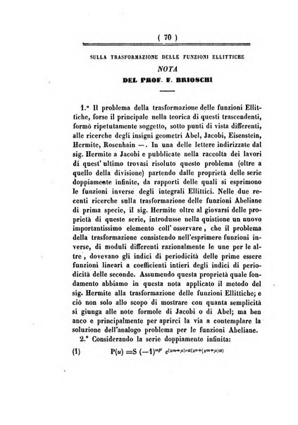 Annali di scienze matematiche e fisiche