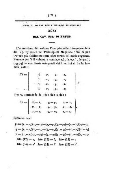 Annali di scienze matematiche e fisiche