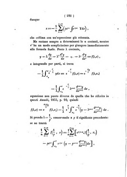 Annali di scienze matematiche e fisiche