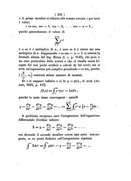 Annali di scienze matematiche e fisiche