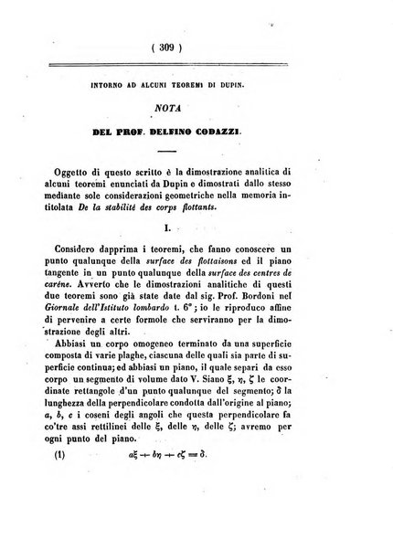 Annali di scienze matematiche e fisiche