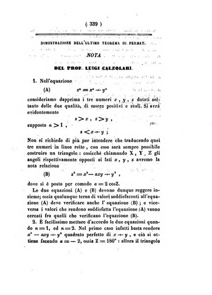 Annali di scienze matematiche e fisiche