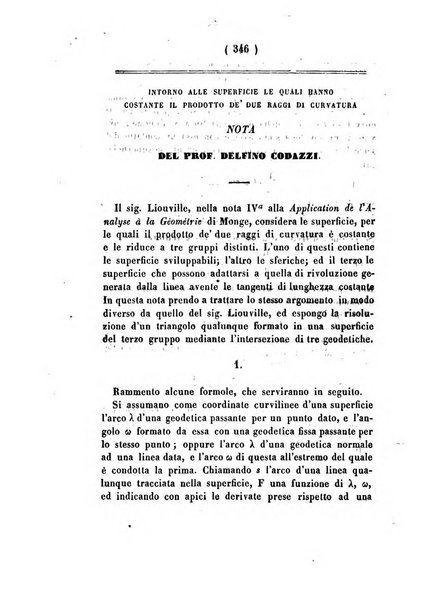 Annali di scienze matematiche e fisiche