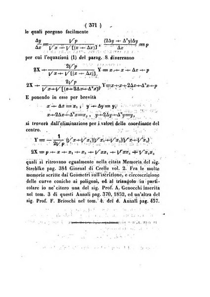 Annali di scienze matematiche e fisiche