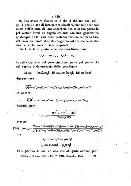 Annali di scienze matematiche e fisiche