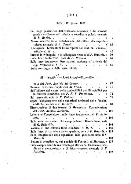 Annali di scienze matematiche e fisiche