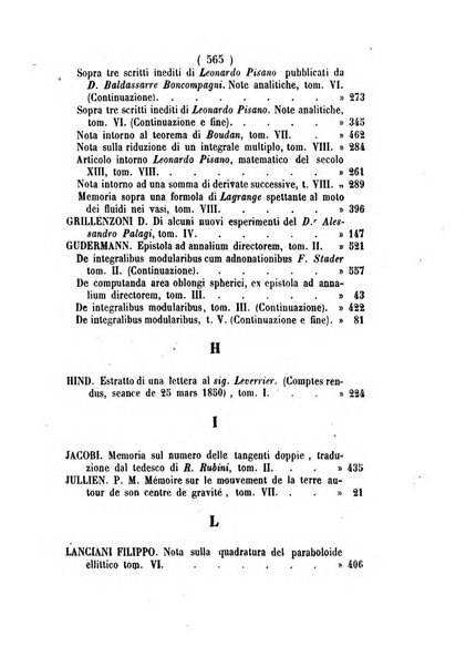 Annali di scienze matematiche e fisiche