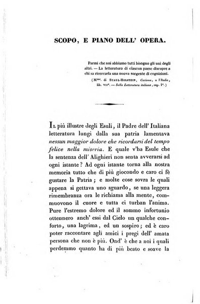 L'esule giornale di letteratura italiana antica e moderna