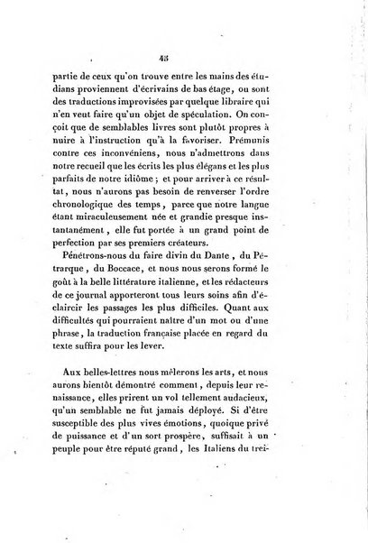 L'esule giornale di letteratura italiana antica e moderna