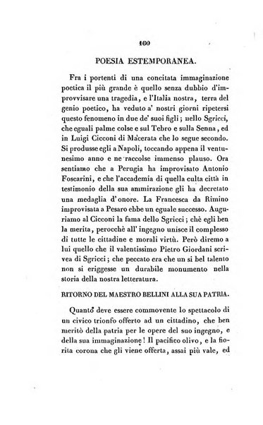 L'esule giornale di letteratura italiana antica e moderna