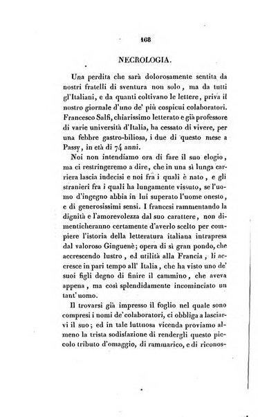 L'esule giornale di letteratura italiana antica e moderna