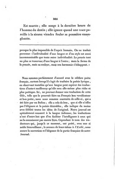 L'esule giornale di letteratura italiana antica e moderna