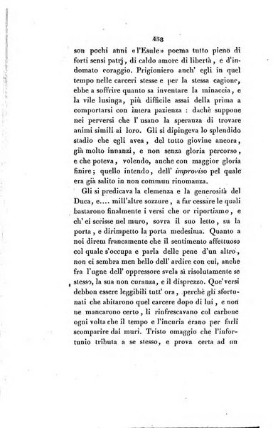 L'esule giornale di letteratura italiana antica e moderna