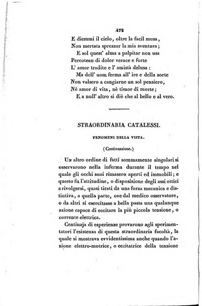 L'esule giornale di letteratura italiana antica e moderna