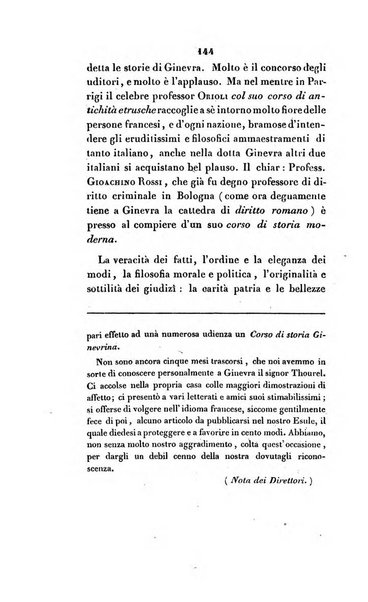 L'esule giornale di letteratura italiana antica e moderna