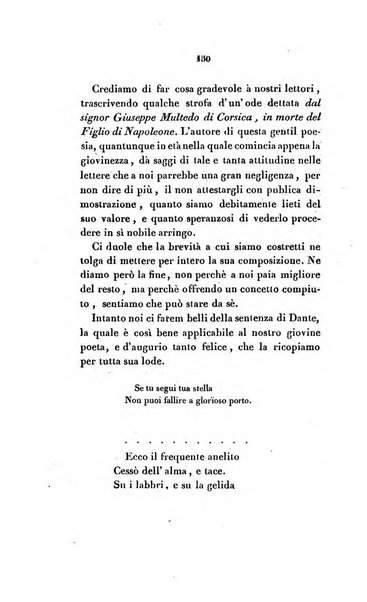 L'esule giornale di letteratura italiana antica e moderna