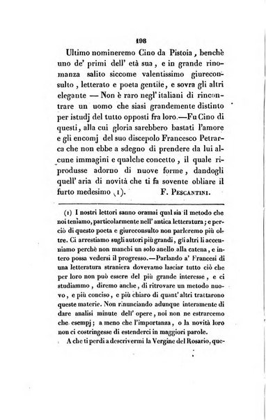 L'esule giornale di letteratura italiana antica e moderna