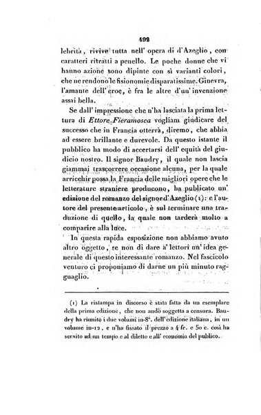 L'esule giornale di letteratura italiana antica e moderna