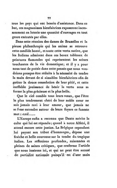 L'esule giornale di letteratura italiana antica e moderna