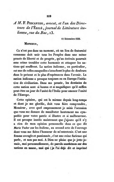 L'esule giornale di letteratura italiana antica e moderna