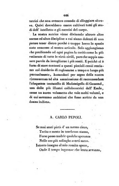 L'esule giornale di letteratura italiana antica e moderna