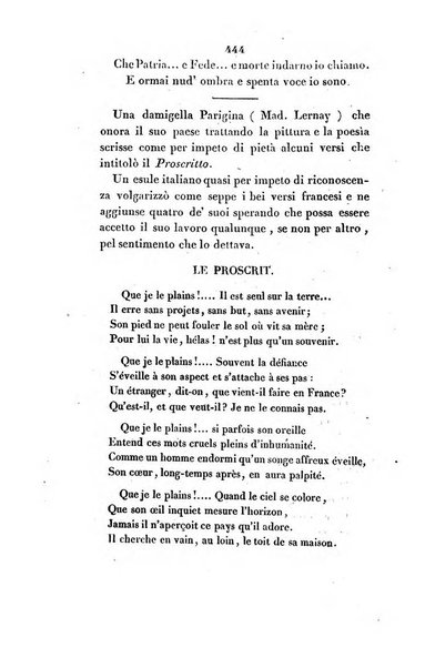 L'esule giornale di letteratura italiana antica e moderna