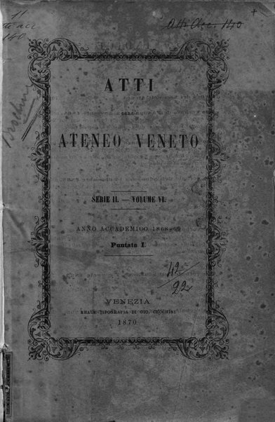 Atti dell'Ateneo Veneto