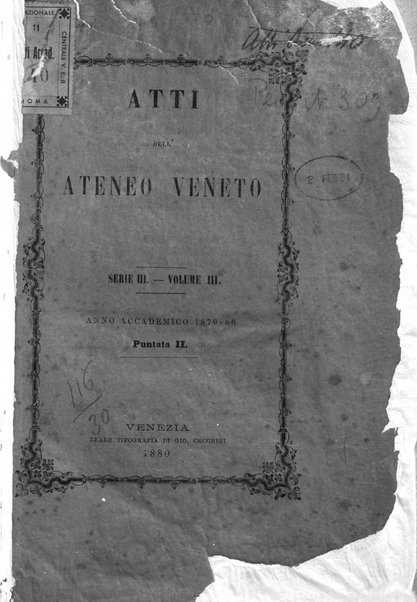 Atti dell'Ateneo Veneto