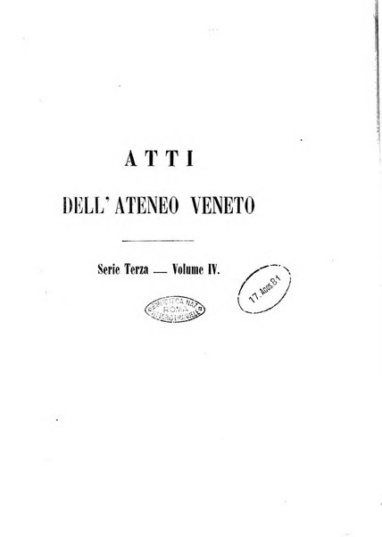 Atti dell'Ateneo Veneto