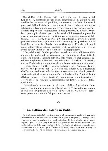 L'agricoltura coloniale organo dell'Istituto agricolo coloniale italiano e dell'Ufficio agrario sperimentale dell'Eritrea