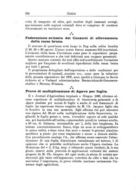 L'agricoltura coloniale organo dell'Istituto agricolo coloniale italiano e dell'Ufficio agrario sperimentale dell'Eritrea