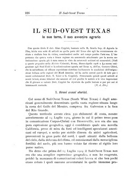 L'agricoltura coloniale organo dell'Istituto agricolo coloniale italiano e dell'Ufficio agrario sperimentale dell'Eritrea