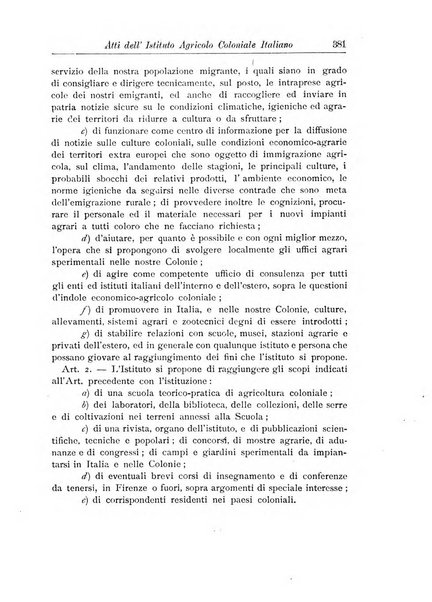 L'agricoltura coloniale organo dell'Istituto agricolo coloniale italiano e dell'Ufficio agrario sperimentale dell'Eritrea