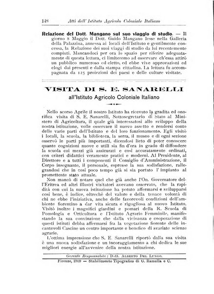 L'agricoltura coloniale organo dell'Istituto agricolo coloniale italiano e dell'Ufficio agrario sperimentale dell'Eritrea