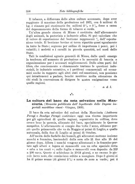 L'agricoltura coloniale organo dell'Istituto agricolo coloniale italiano e dell'Ufficio agrario sperimentale dell'Eritrea