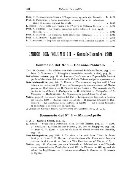 L'agricoltura coloniale organo dell'Istituto agricolo coloniale italiano e dell'Ufficio agrario sperimentale dell'Eritrea