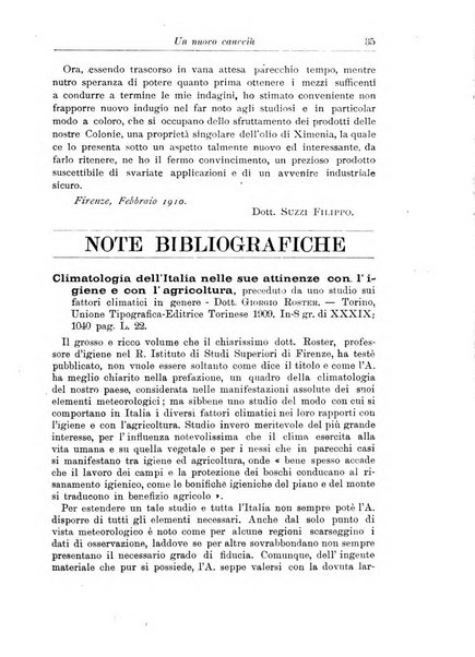 L'agricoltura coloniale organo dell'Istituto agricolo coloniale italiano e dell'Ufficio agrario sperimentale dell'Eritrea