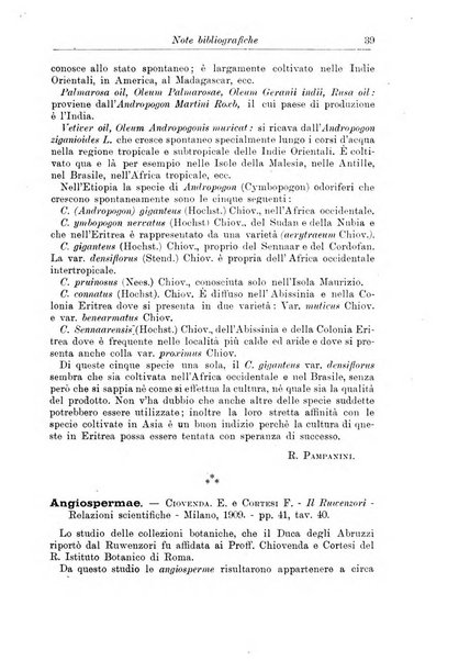 L'agricoltura coloniale organo dell'Istituto agricolo coloniale italiano e dell'Ufficio agrario sperimentale dell'Eritrea