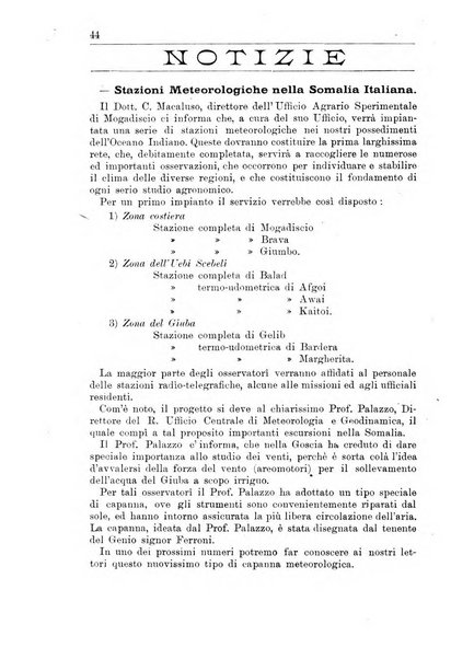 L'agricoltura coloniale organo dell'Istituto agricolo coloniale italiano e dell'Ufficio agrario sperimentale dell'Eritrea